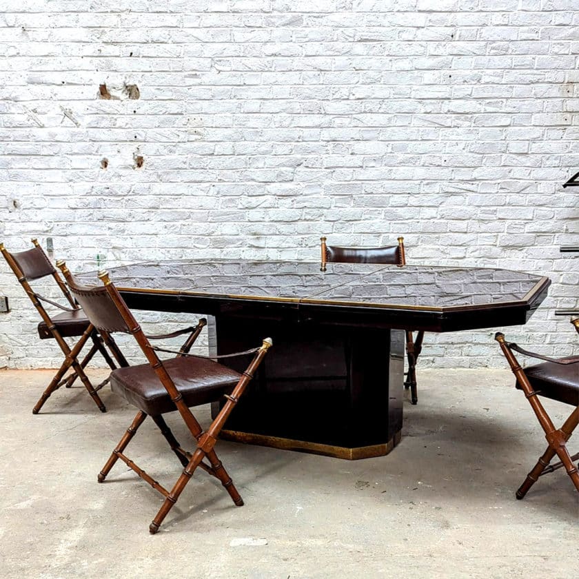 Industrial-style table details