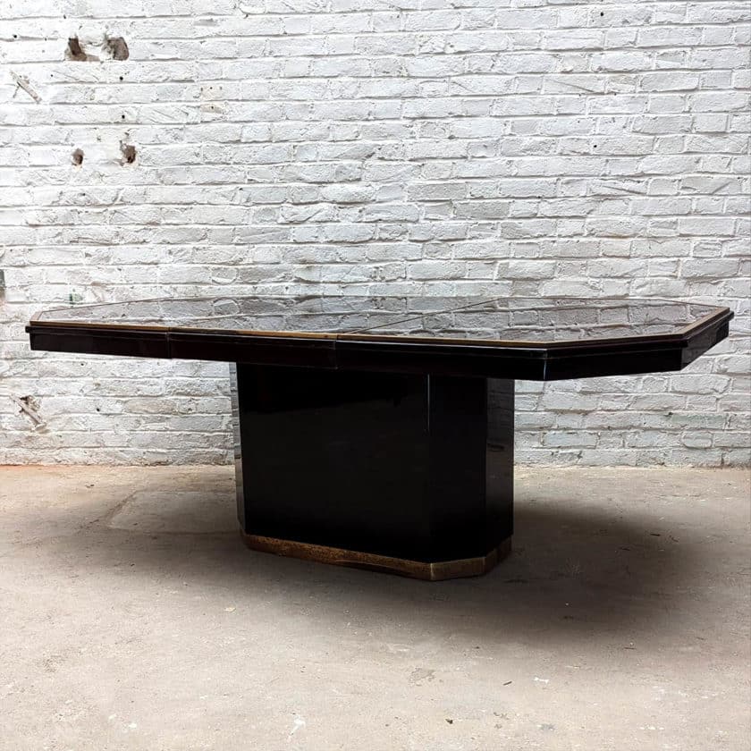 Industrial-style table front