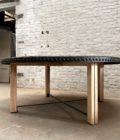 Table ronde 190x78 cm side