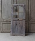 Porte vitrée louis XV en chêne décapé 82x177 cm