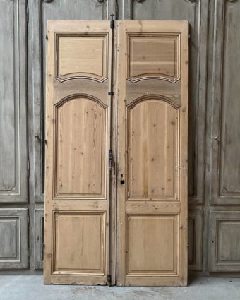 Double porte décapée 141x258cm