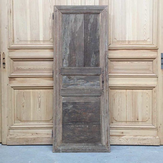Oak placrd door 179x68 cm back