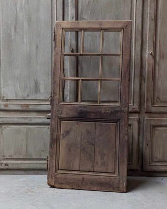 Oak glass door 81x175cm back
