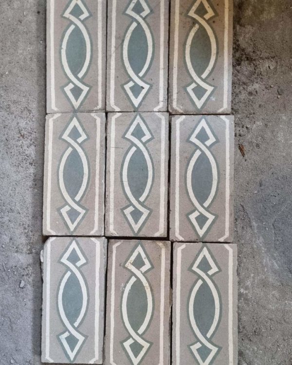 Cement tile frieze 21m linear