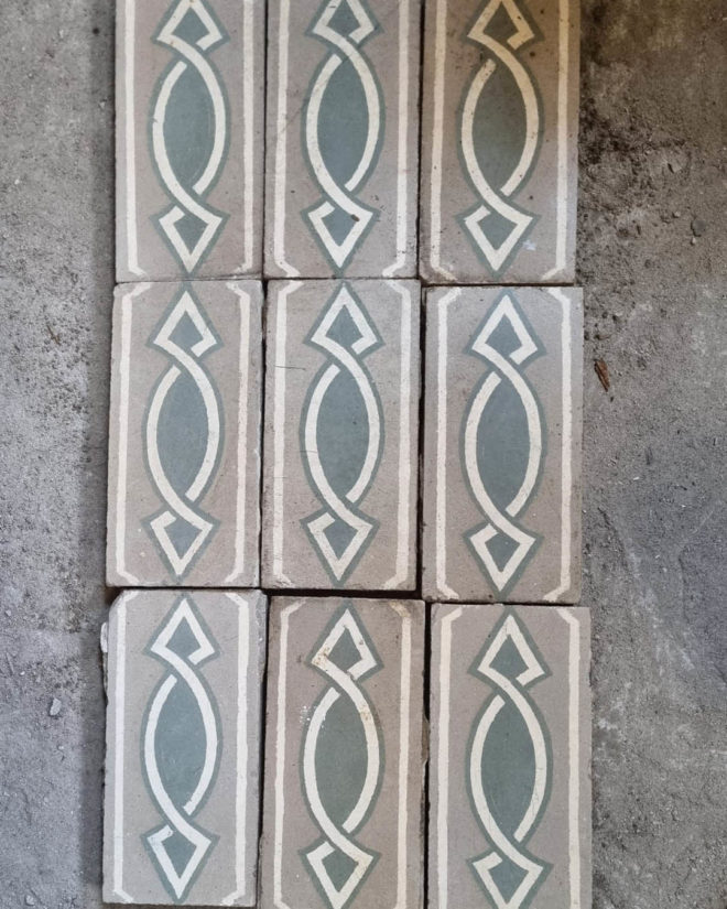 Cement tile frieze 21m linear