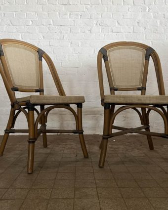 Pair of vintage rattan chairs