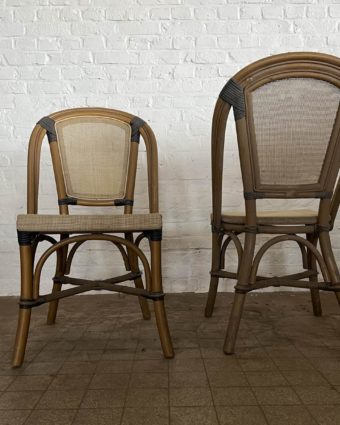 Pair of vintage rattan chairs
