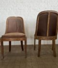 Chaise gondole en chêne Banque de France