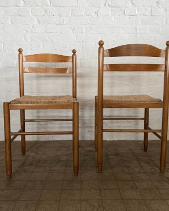 Pair of vintage peasant chairs