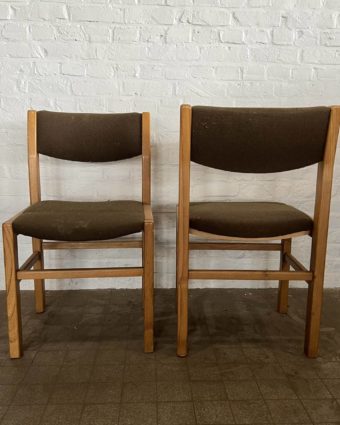 Pair of vintage velvet chairs