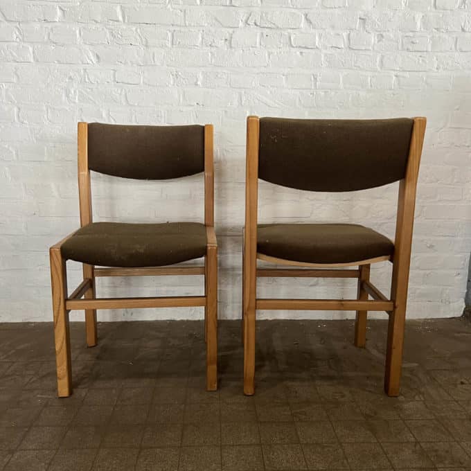 Pair of vintage velvet chairs