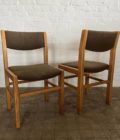 Paire Chaise vintage velours