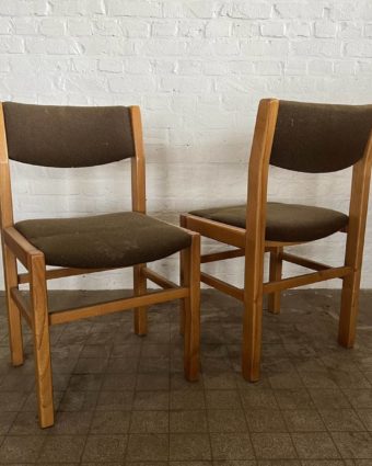 Pair of vintage velvet chairs