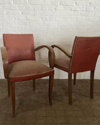 Pair of bridge armchairs