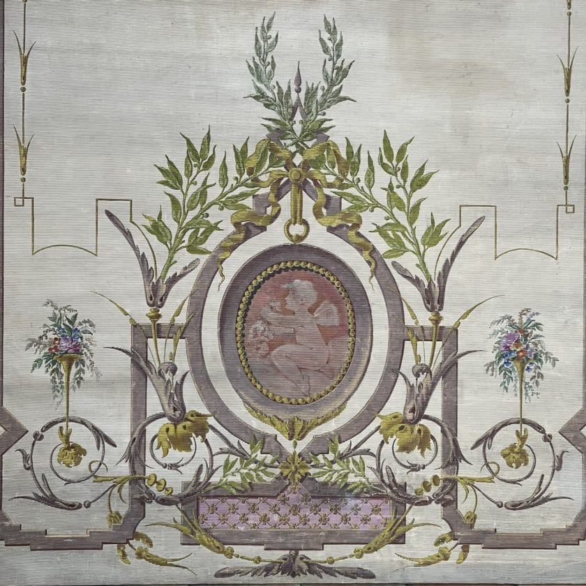 Panneau décoratif fin XIXième siècle