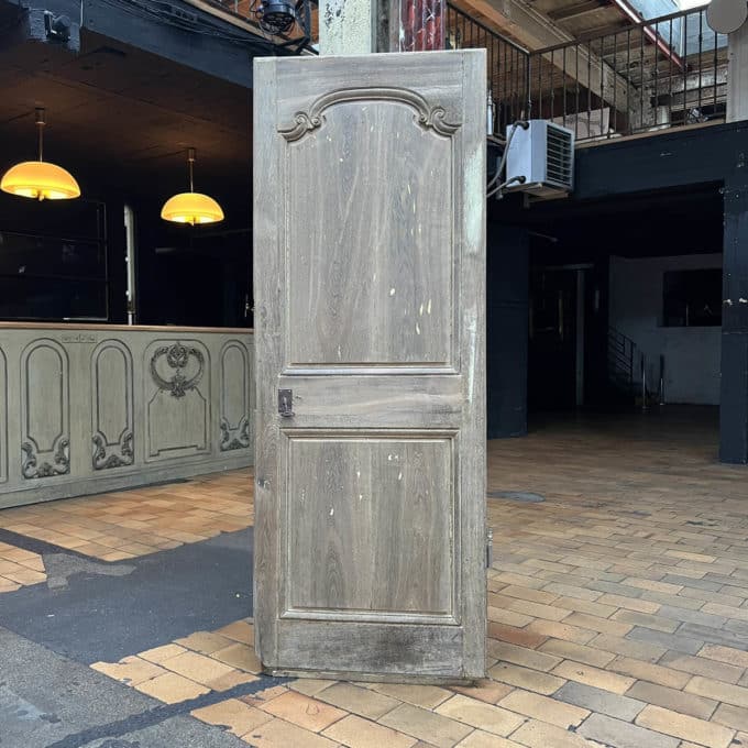 Pickled Louis XV-style cupboard door 72.5x195cm