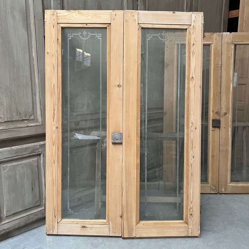 Double porte de placard vitrée 120x170cm one