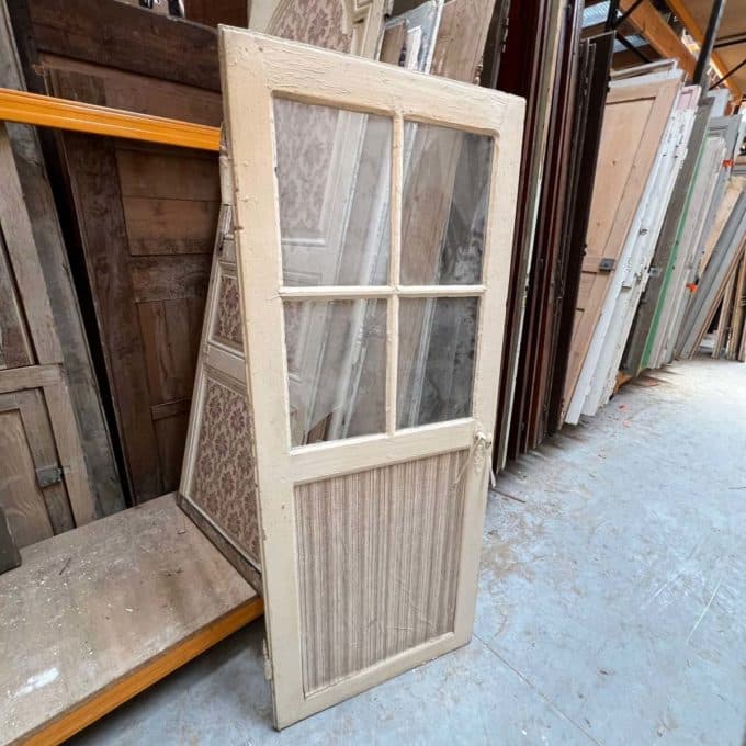 Antique glass door 78x187cm back