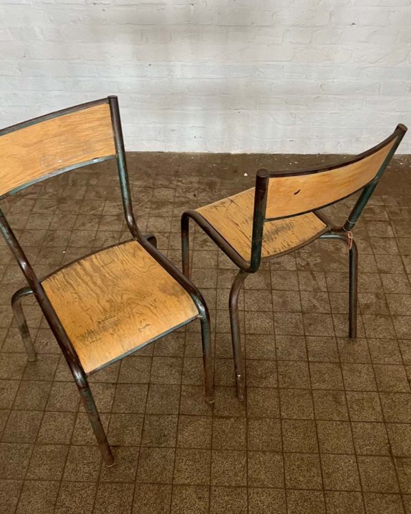 Vintage school chair top