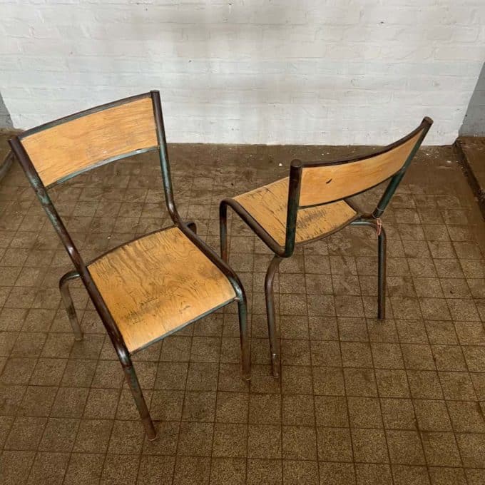 Vintage school chair top