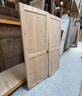 Double porte de placard décapée 156x211cm