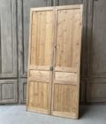 Double porte de placard décapée style haussmannien 126x252cm