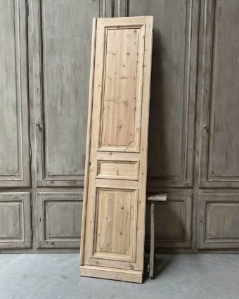 Porte de placard décapé style haussmannien 62,5x259cm