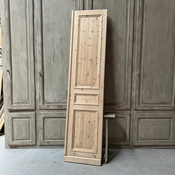 Haussmann-style decapé cupboard door 62.5x259cm