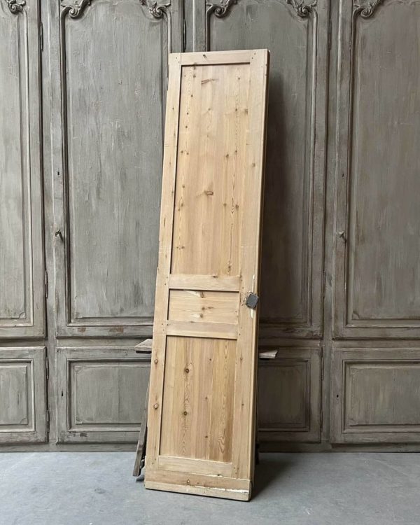Porte de placard décapé style haussmannien 62,5x259cm