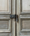 Double porte de placard décapée style haussmannien avec bâti 180x282cm