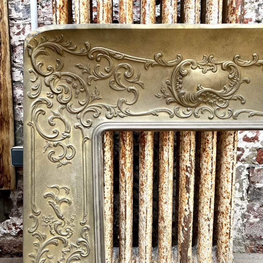 Contrecoeur brass fireplace 105x90cm