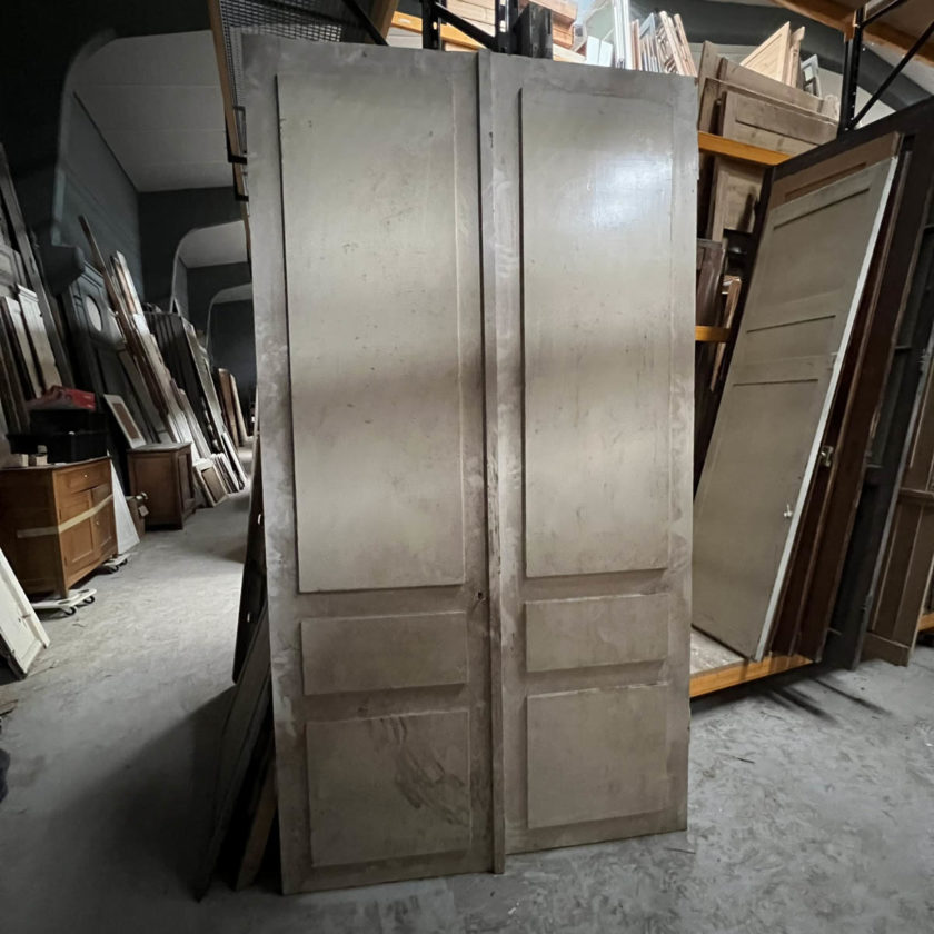 Double porte de placard ancienne 130x240cm