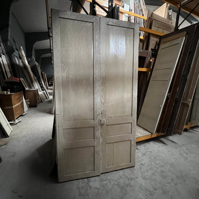 Antique double cupboard door 130x240cm