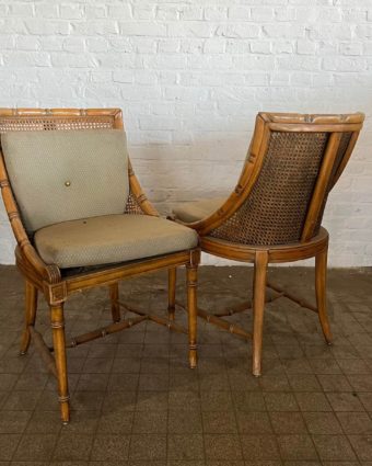 Pair of rattan chairs