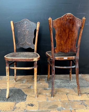 Pair of thonet style chairs back 1