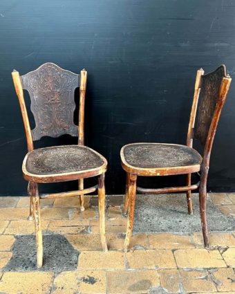Pair of thonet side chairs