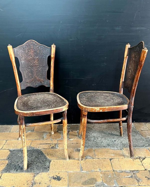 Pair of thonet side chairs