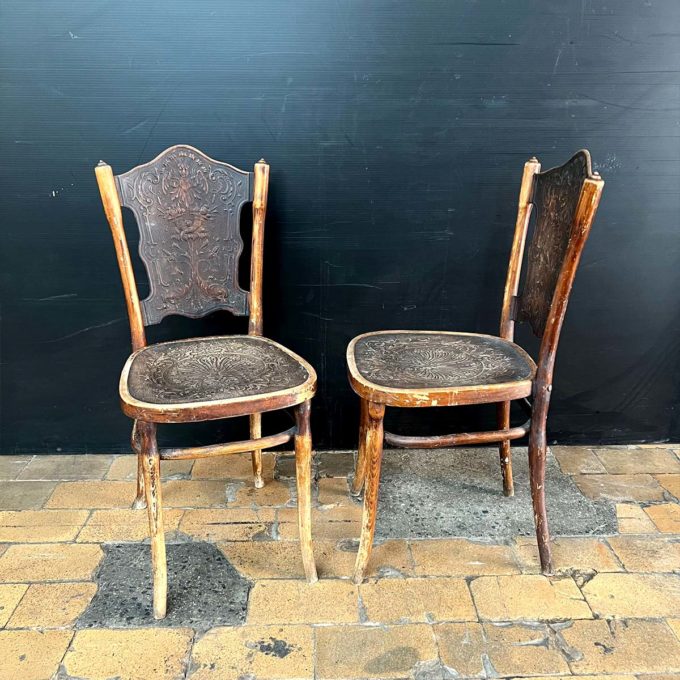 Pair of thonet side chairs