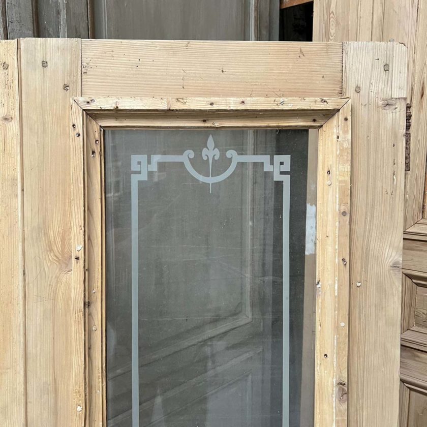 Double porte de placard vitrée 120x170cm top zoom