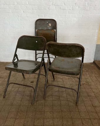 Chaise en métal vintage