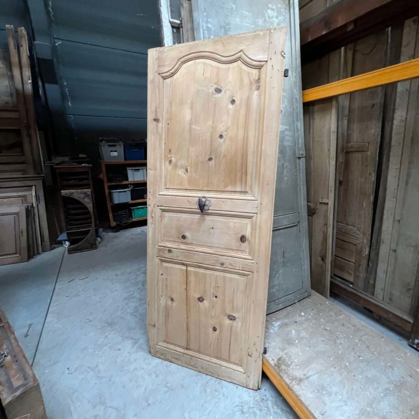 Antique Louis XV style stripped door 83x207cm back