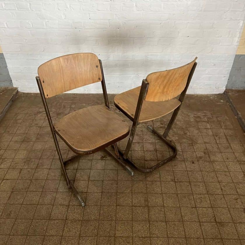 Vintage school chair top
