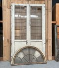 Antique double door with imposteback
