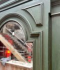 Bevelled mirror trumeau