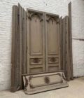 Double porte avec imposte et bâti