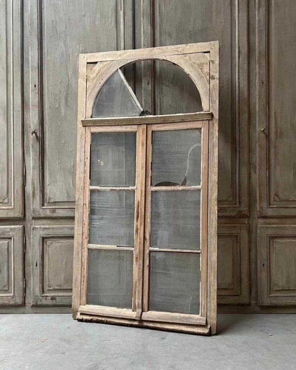 Double window with transom and frame 1