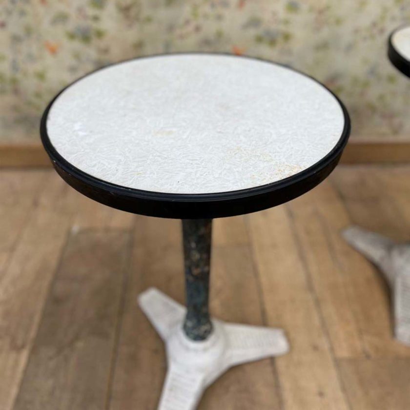 Pair of top bistro tables