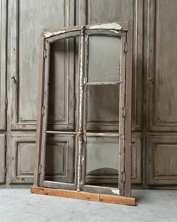 Double window with frame
