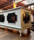 stained-glass chest of drawers