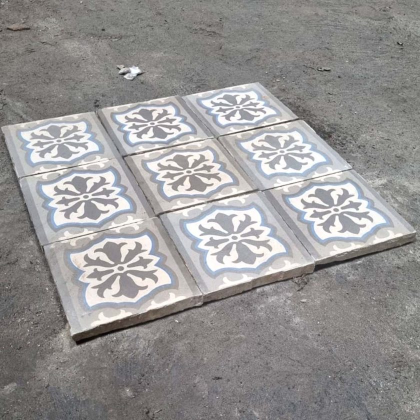 Frise pour carreaux de ciment 14x14cm, 23m side